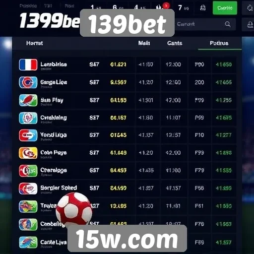 Apostas esportivas na plataforma 139bet